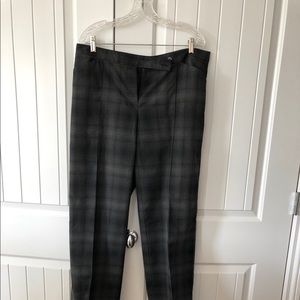 Gray and black pant